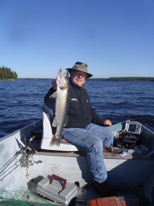 Walleye Catch at Pickerel Arm Camp Fishing Outpost, ON