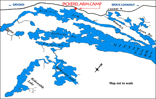 Lake Map of Pickerel Arm